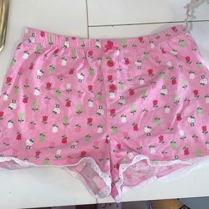 hello kitty pajama shorts